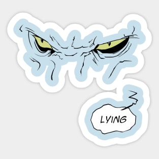 Lying Cat Sticker